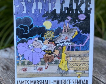 El lago porcino de Maurice Sendak - Libro infantil vintage de tapa dura de James Marshall y Maurice Sendak (Primera edición, 1999)