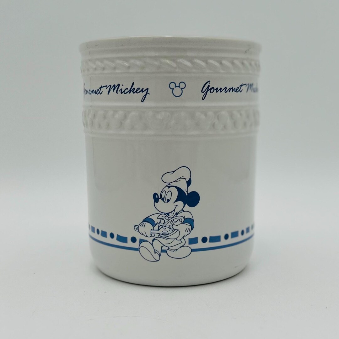Vintage Mickey Mouse Utensil Holder, Gourmet Mickey Crock by Disney