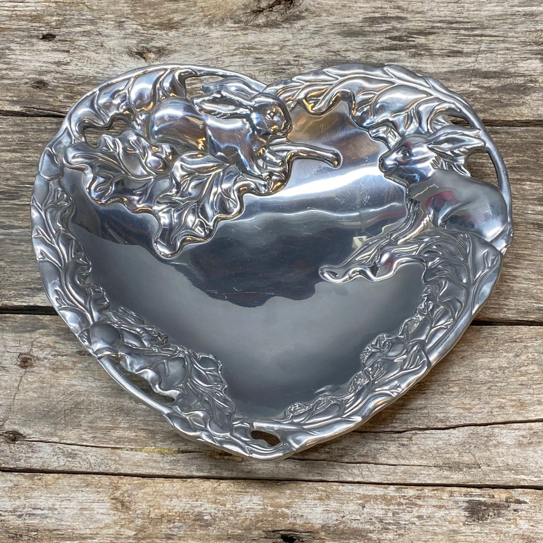 Arthur Court Heart and Bunny Bowl Bunny Collection Spring - Etsy