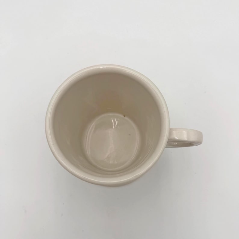 Anthropologie Monogram K-mugg – Retro rakkaffekopp, 433 ml svartvit initial bild 4