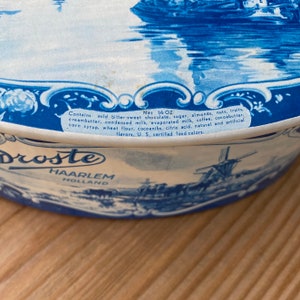 Vintage Droste Candy Tin, Delft Blue, Dutch Farmhouse Decor - Etsy