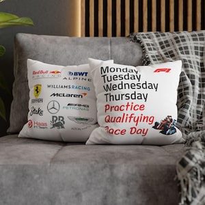 Formula 1  Pillowcase   |  Cozy Formula 1 Decor  (Pillow is not included)