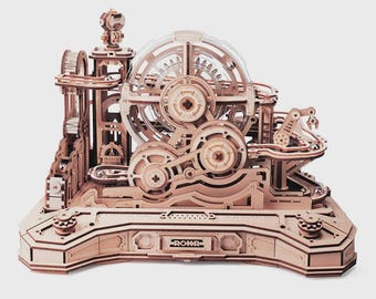 Gear Ball 3D Wooden Puzzle: STEM Brain Teaser, Kinetic Art