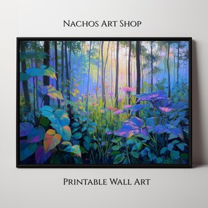 Wild Flower Art, Wild Flowers, Flower Painting, Home Decor, Wild Flower Prints, Flower Art, Forest Art, Vintage Painting, Vintage Art, Art