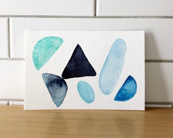 Abstract Watercolor Postcard - One of a Kind