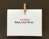 Best & Raddest Dad Ever - Gocco Printed Father's Day Card