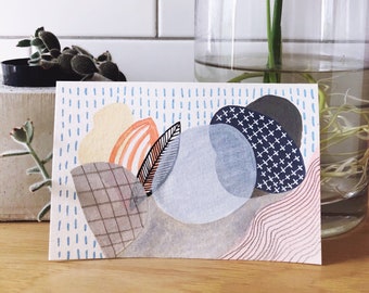 Abstract Gouache Postcard - One of a Kind