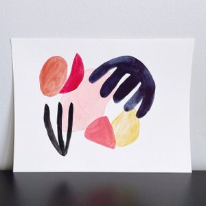 Original Abstract Watercolor Painting