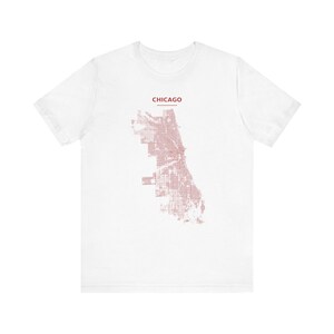 Chicago Street Map-shirt, katoen