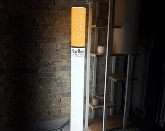 Modern Floor Lamp, Unique Tube Lamp, Funny Home Decor, Statement Lighting, Minimalist Ambient Light