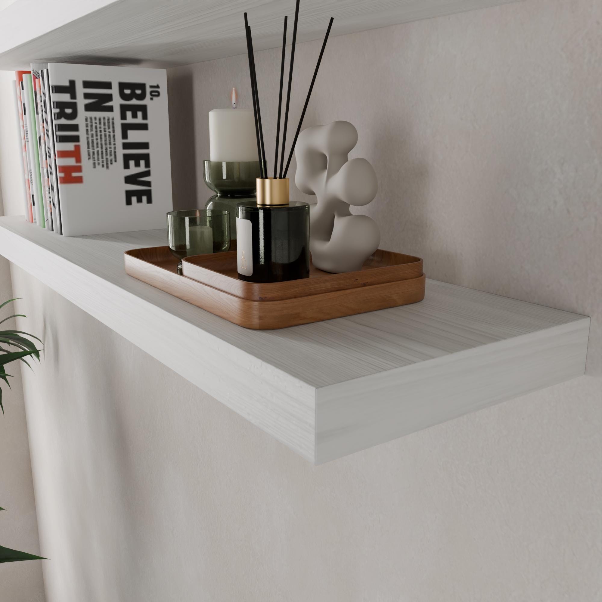 GONCBKVN Scaffale Industriale A Soffitto In Metallo, Mensole Galleggianti Sospese A 2 Strati, Portapiante In Ferro Battuto, Espositore Decorativo Pensile Rustico (Color : Black, Size : 80x30x80cm - Foto 12