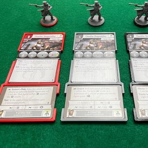 Conjunto organizador de bandejas de cartões de formulário e implantação para Star Wars: Imperial Assault; expansão Heart of the Empire