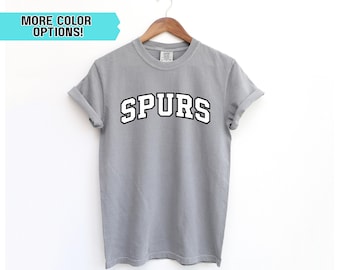 Comfort Colors Spurs tshirt, Spurs shirt, vintage spurs t-shirt, retro spurs top, San Antonio Spurs tee, Unisex