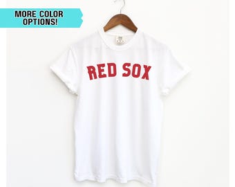 Vintage Red Sox t-shirt, ivory Red Sox tshirt, throwback Red Sox tee, Red Sox crewneck, Comfort Colors Red Sox shirt, unisex