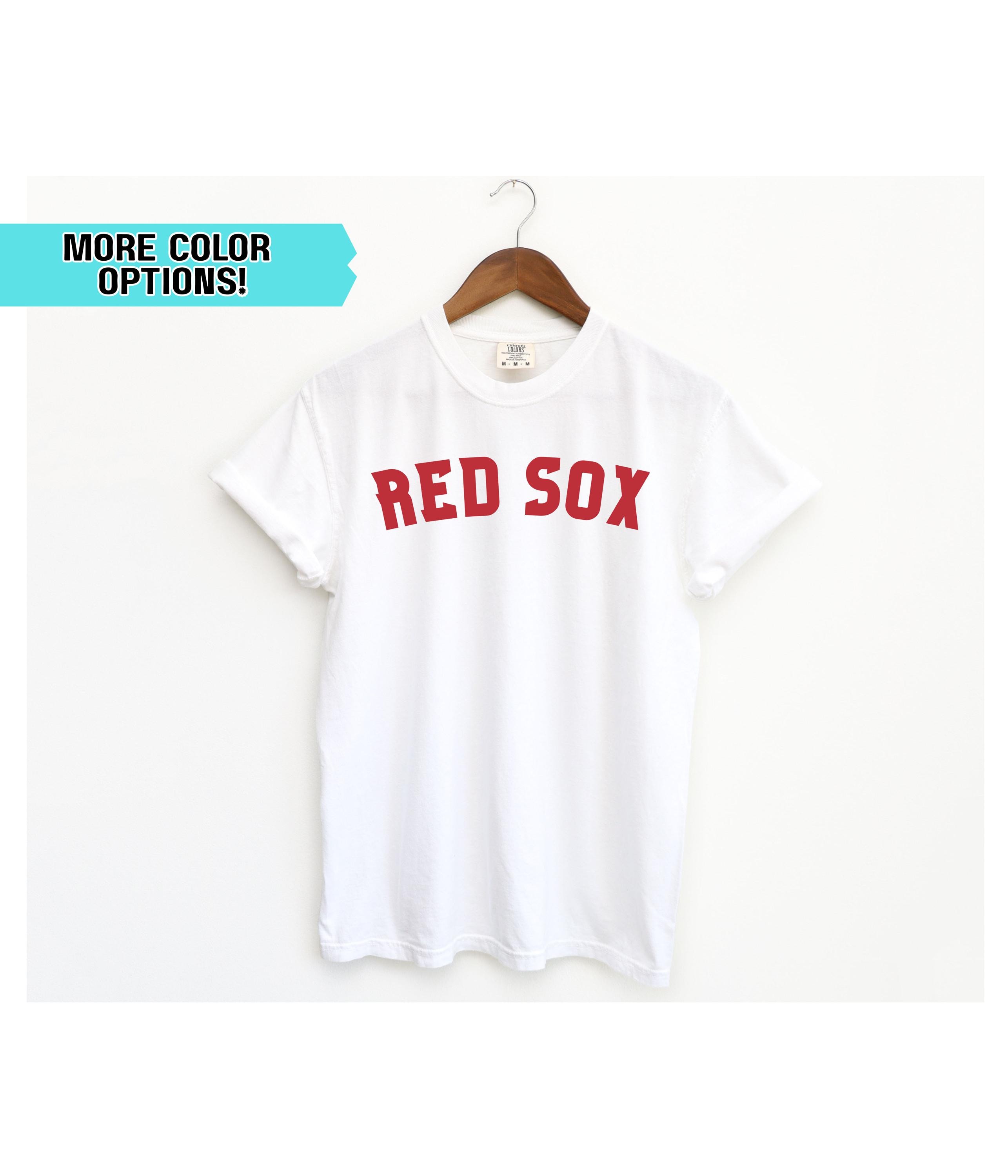 Vintage Red Sox t-shirt, ivory Red Sox tshirt, throwback Red Sox tee, Red Sox crewneck, Comfort Colors Red Sox shirt, unisex