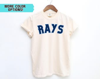 Tampa Bay Rays Comfort Colors Tshirt, Rays Up, Relaxed Fit, Rays Baseball, MLB, TB, Gift for her, Baseball Mom, TB Rays Tee