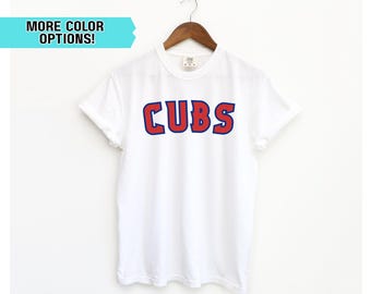 Comfort Colors Cubs tshirt, Cubs shirt, Modern Cubs t-shirt, retro Cubs top, Chicago Cubs tee