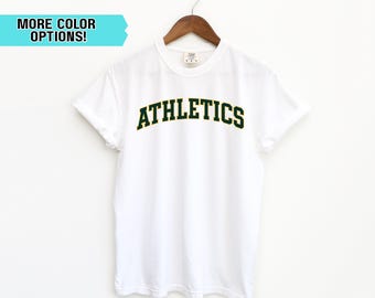 Athletics MLB tshirt, Comfort Colors Athletics shirt, ivory colored Athletics tee, vintage Athletics t-shirt, retro Athletics top, unisex