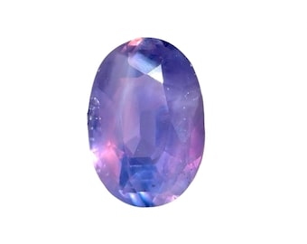 Unheated Lavender Sapphire 1.17ct Oval, Natural Purple Blue Sapphire, Pastel Violet Gemstone, Engagement Stone