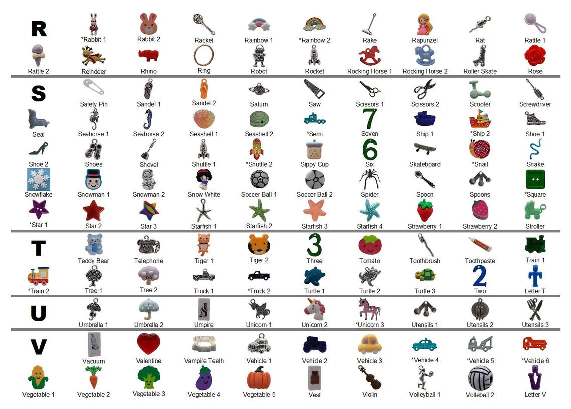 Montessori Alphabet Objects - Phonetic Objects, Great for Alphabet ...