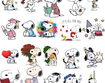 Spooky Dog PNG Bundle , Cartoon Beagle Style Clipart (Digital Download)