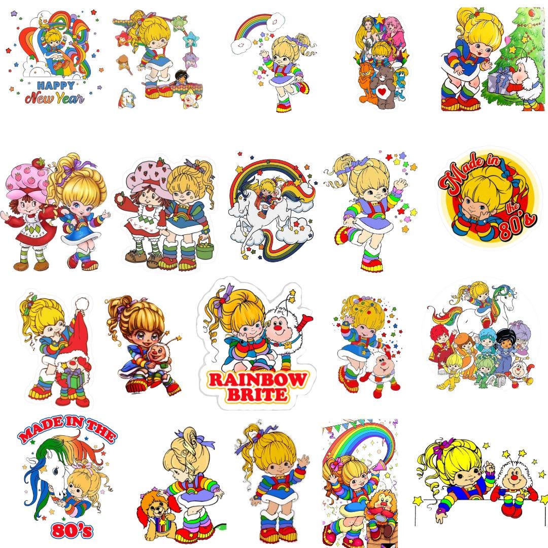 80s Cartoon Character PNG Bundle, Retro Graphics (digital Download) - Etsy