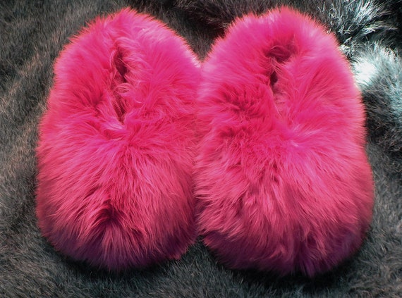 big fuzzy slippers