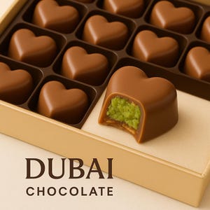 Homemade Dubai Chocolate Bar with Creamy Pistachio Filling – Artisan Milk Chocolate Gift