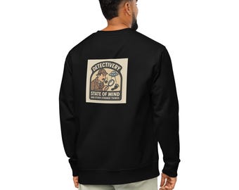 Felpa unisex organica Detectivery SOM Sleuth