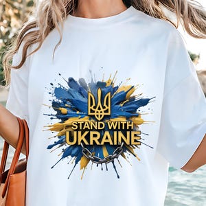 Stand With Ukraine Shirt, Anti Trump, Activist Protest Tee, Ukraine Support T-shirt, Liberal Democrat Tee, Pro Ukraine Shirt, Political Tee
