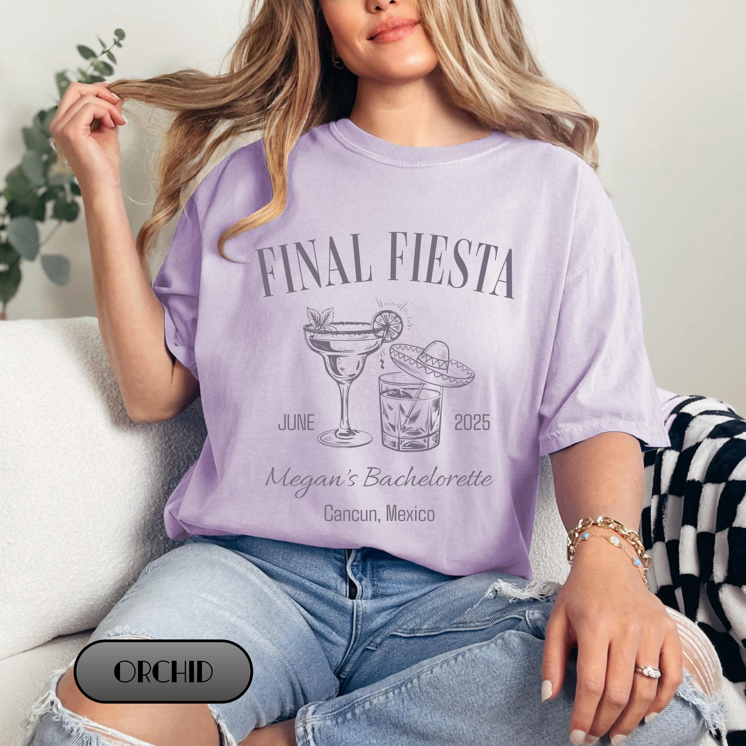 Final Fiesta Bachelorette Shirts, Cancun Bride&Babe Tee, Mexican Themed Bachelorette Party Shirt, Matching Fiesta Squad Shirts, Custom Bride