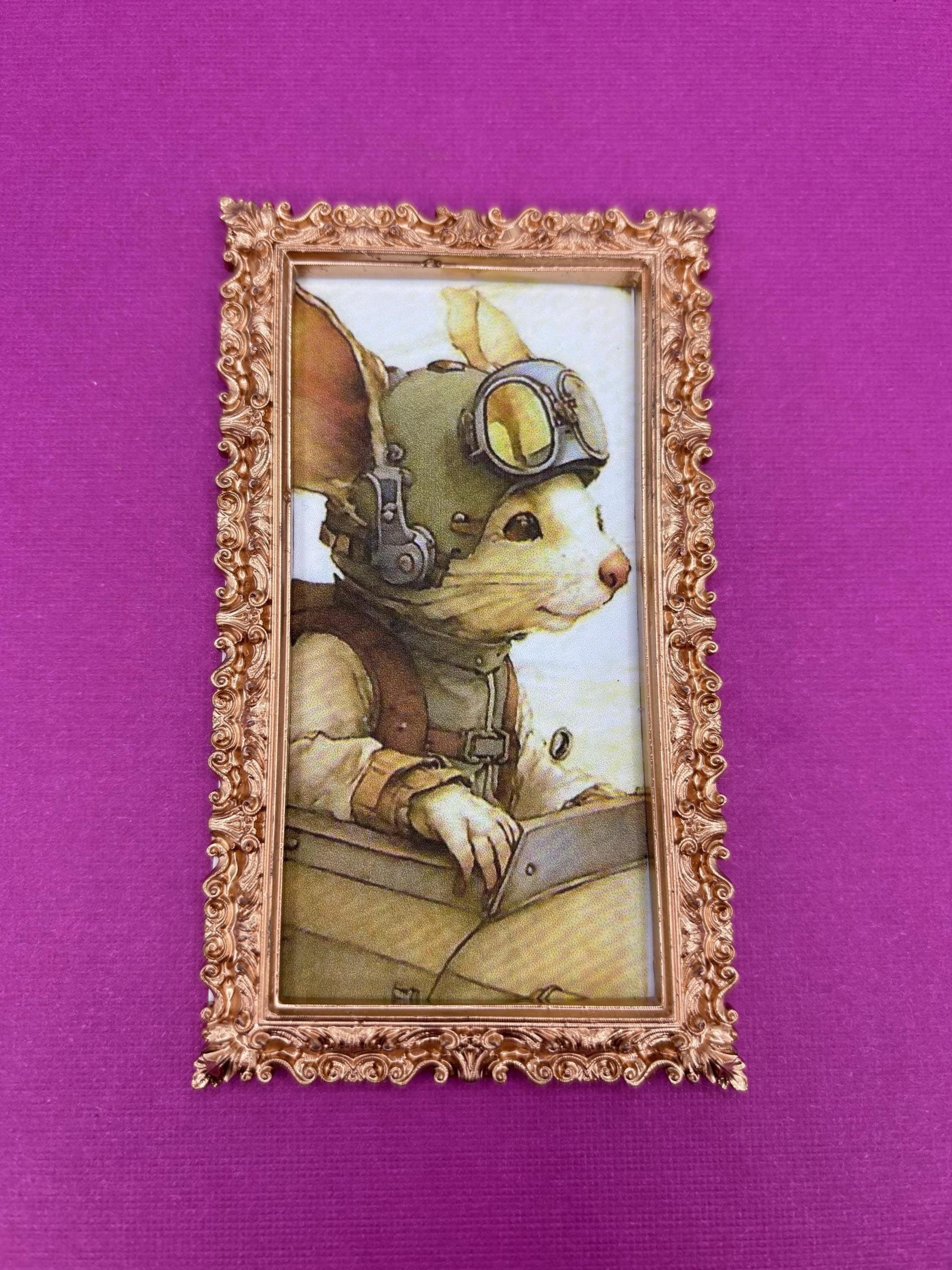 The Most Adorable Mouse Miniature Framed Print, Fantasy Mouse With ...