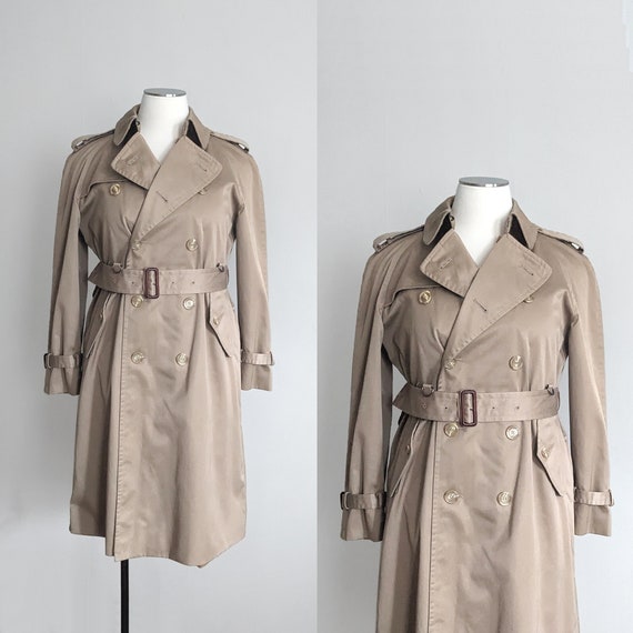 1970's Vintage Menswear Belted Trench Coat - Gem