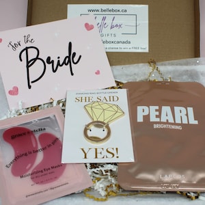 For the Bride Gift Box, Engagement Gift, Custom Gift Box Set, Bachelorette Gift, Wedding Gift for Her, Thank You Gift Box, Bridal Care Gift