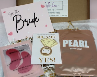 Coffret cadeau pour la mariée, cadeau de fiançailles, coffret cadeau personnalisé, cadeau EVJF, cadeau de mariage pour elle, coffret cadeau de remerciement, cadeau soin de la mariée