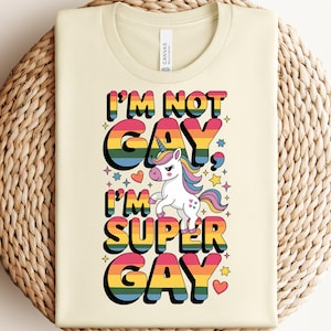 Rainbow Unicorn LGBTQ Pride T-Shirt: Funny Graphic Tee