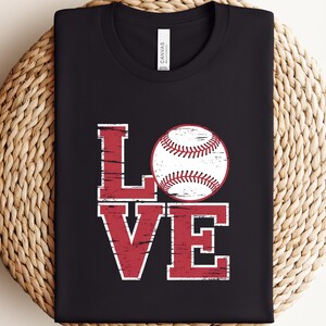 Love Baseball T-Shirt: Baseball Heart Tee, Fan Gift