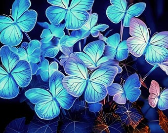 Rare Ornamental Foliage Blue Butterfly Heirloom Coleus 50 Seeds