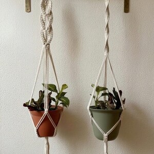 Macrame plant hanger, decoración bohemia minimalista simple, estilo boho, hippie, deco, hanging