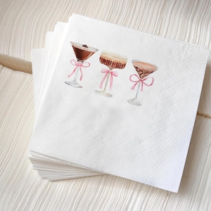 Personalized Champagne Tower Napkins: Bridal Shower, Wedding, or Fiesta