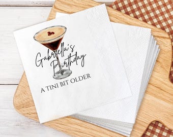 Dirty Thirty Cocktailservetter: 30-årsdekoration