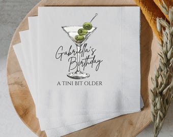Dirty Thirty cocktailservetten: decoratie voor een 30e verjaardagsfeest