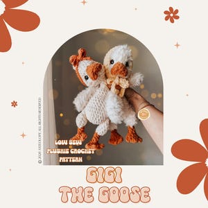 Schema all'uncinetto per l'oca / Schema all'uncinetto per l'oca Gigi The Silly / Cucitura bassa / Amigurumi all'uncinetto / Schema all'uncinetto per la fattoria / Schema per l'oca carina
