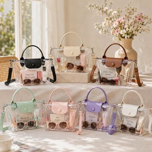 Sac de stade transparent en PVC, sac de concert personnalisé, sac événementiel transparent