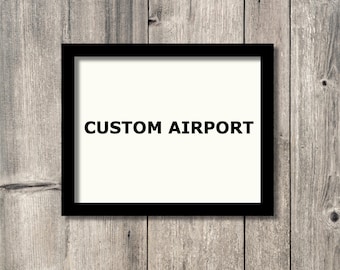 Custom Airport 3D Printed Diagram