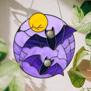 Spooky Bat Suncatcher, Halloween Bat Acrylic Suncatcher, Bat Window Hanging, Spooky Season, Gothic Charm, Halloween Party Decor