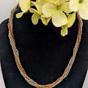 Twisted beaded necklace
