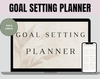 Goal Setting Planner - Daily & Weekly Planner for Success, Productivity Journal, Achievement Tracker, Personal Growth, PDF Printable