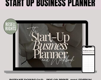 Startup Business Planner & Workbook | 141-Page Template for Business Plan, Goal Setting, Budgeting, Marketing and Financial Planning