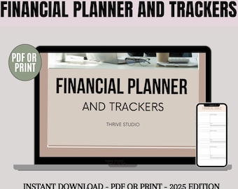 Financial Planner & Tracker for Budgeting | Monthly Budget Planner | Expense Tracker | Personal Finance Organizer | Financial Goals